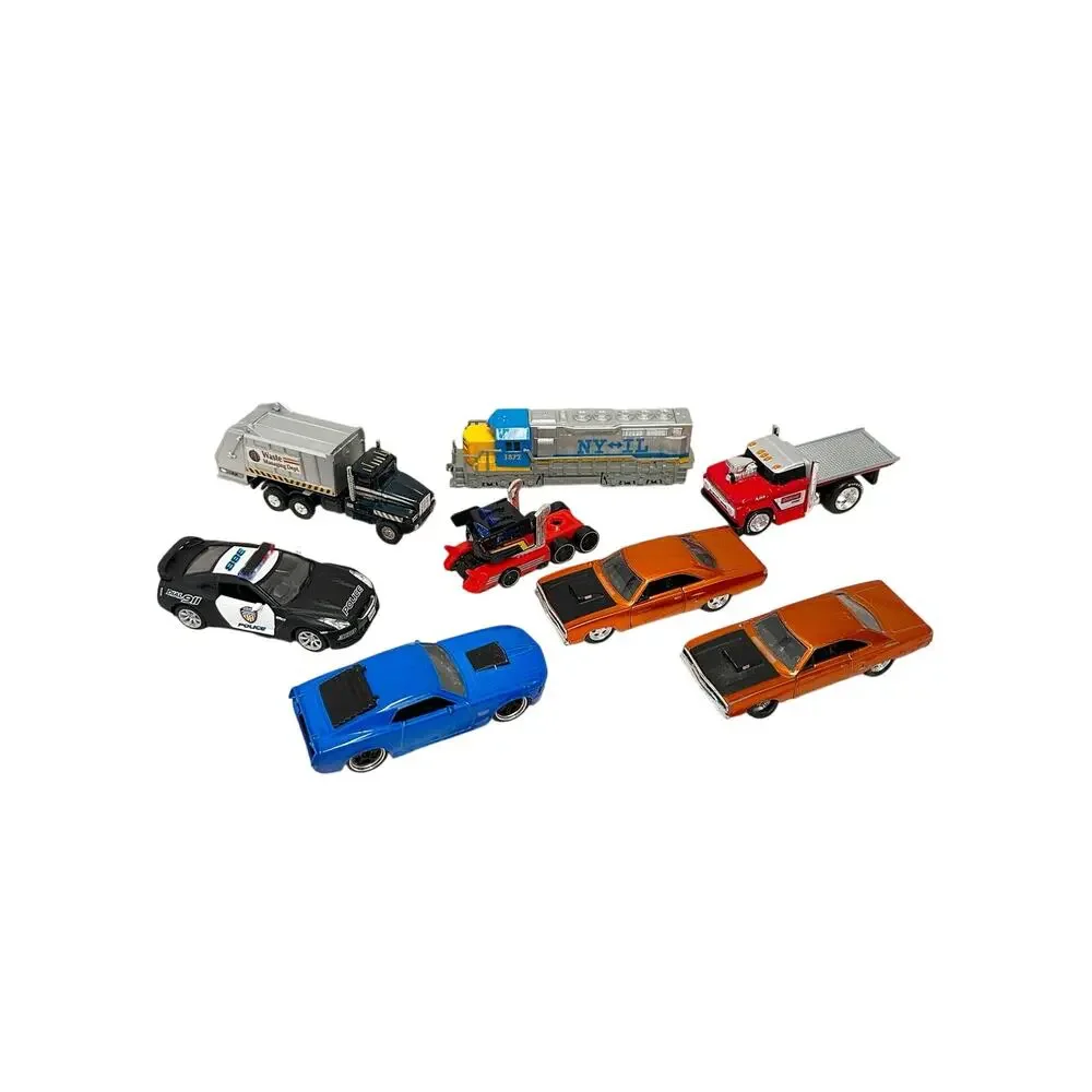 HOT WHEELS JADA MOTORMAX Diecast Toy Vehicle Lot Train Mustang Nissan 7pc